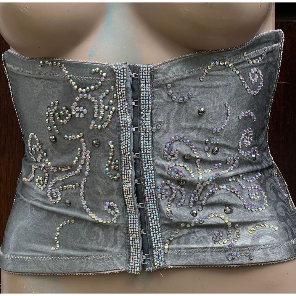 Reworked by Brebitz Grey Green Fairy Waist Girdle Size SM